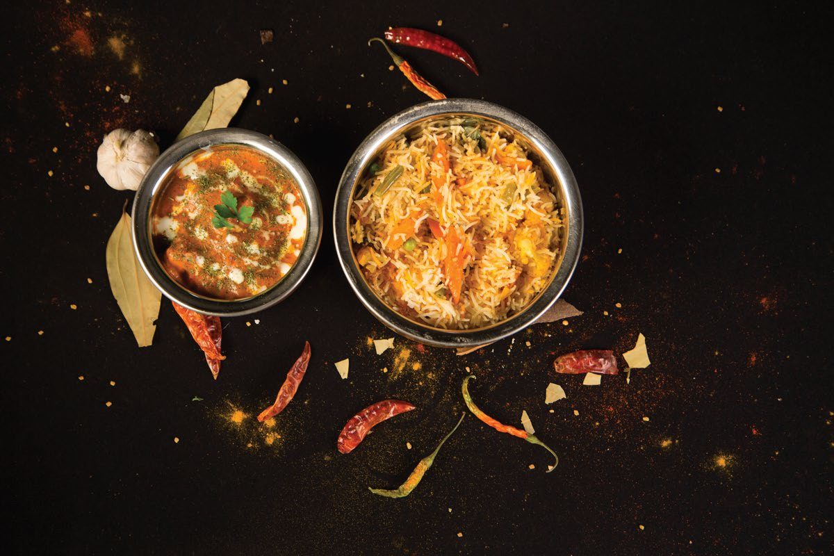 Curry and biryani at Masala