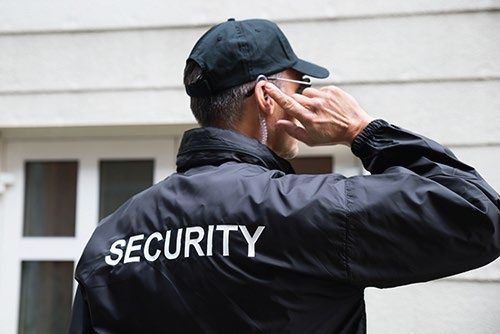 Security guard on duty