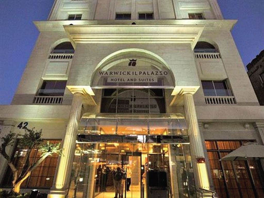 Warwick Il Palazzo hotel entrance