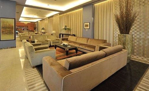 Hotel lobby lounge